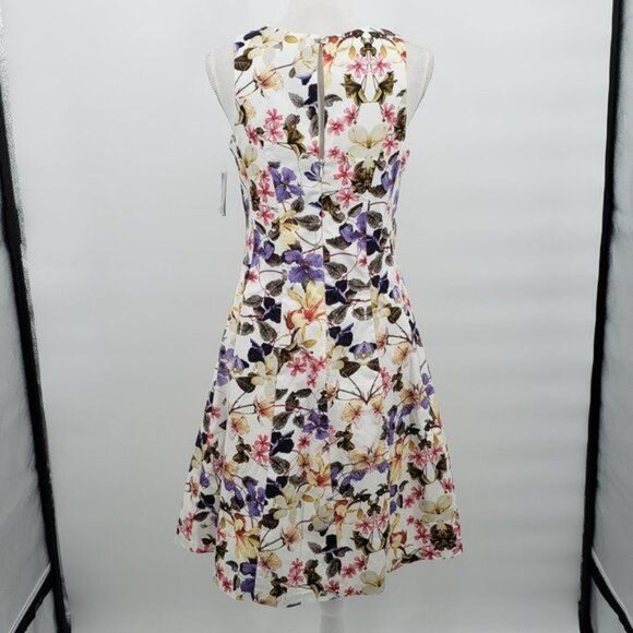 RN STUDIO Floral Sleeveless Dress Fit‎ & Flare Summer Party Size 10 NWT - Picture 6 of 14